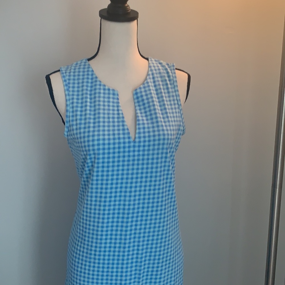 Lands End gingham dress NWOT - Picture 2 of 6